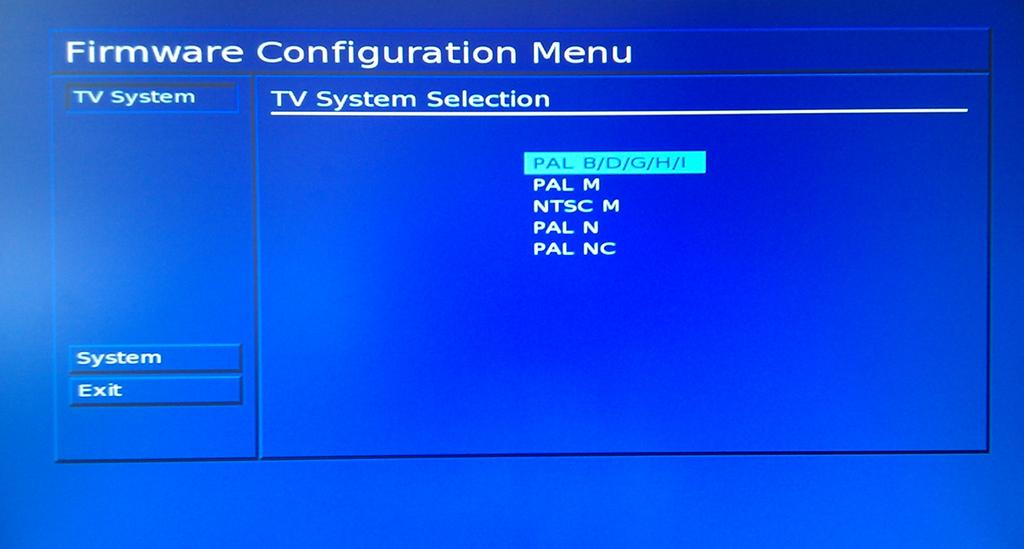 33 Obrázek 4.2: motorola STB Nastavení TV systému Uloºit a restartovat (Save and Reboot)- Pro ukon ení kon gura ního dialogu a uloºení zm n.
