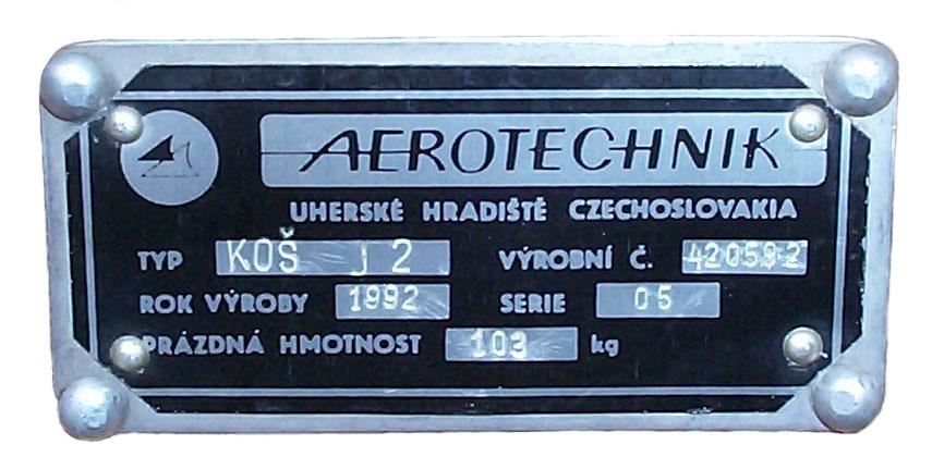 dílců. Umístění štítků je shodné jako u balónů typu BB.