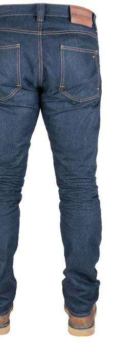 270 g/m 2 směs 85 % bavlny Denim a 15 % Cordura kožený štítek Dunderdon v pase