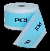 Doplňkové produkty Pružná pásová izolace PCI Pecilastic W Pro použití v interiéru a v exteriéru. Na stěny i podlahy.
