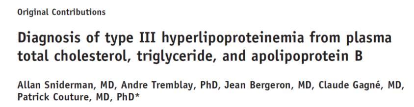 Identifikace remnantních lipoproteinů Stanovení: Celkového cholesterolu (C) HDL C TAG ApoB 2007