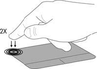Zapnutí a vypnutí zařízení TouchPad Pokud chcete zařízení TouchPad vypnout nebo zapnout, dvakrát rychle klepněte na tlačítko
