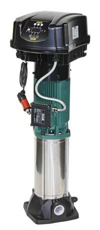 KVCE 30-50 - 80-120 VERTIKÁLNÍ VÍCESTUPŇOVÁ ODSTŘEDIVÁ ČERPADLA S MCE/P Technopolymerové základové těleso se sacím hrdlem s kovovou závitovou vložkou a s vypouštěním.