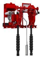 PROVEDENÍ SPOJOVACÍ SADA PALIVOVÁ NÁDRŽ ANTIVIBRAČNÍ DESKA VERTIKÁLNÍ TURBÍNOVÉ ČERPADLO Vertikální ponorná čerpadla s axiálním