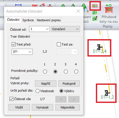 Popisy Do nastavení masek popisů byly přidány parametry pro vytvoření masky popisu s parametry šroubení a přednastavení.