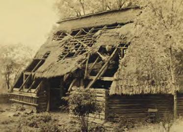51 2. Durdice čp. 7, stodola in situ, pohled od JZ, 1970, foto J. Čepelák, RM Kolín. Durdice No. 7, the barn in situ, view from SW. Durdice Hs.-Nr. 7, Scheune in situ, Ansicht von Südwesten.