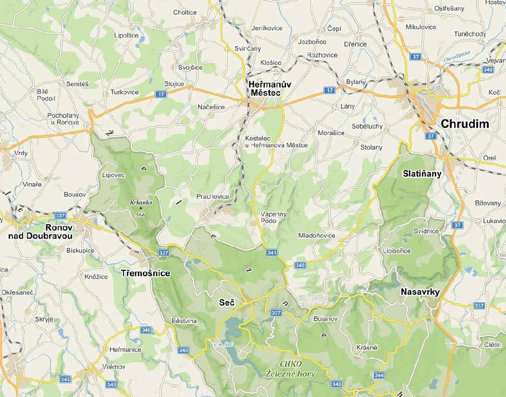 CHRUDIM, 1 Rozhledna Barborka, 2 Zámek Choltice, 3 Tvrz Svojšice, 4 Lichnice, 5