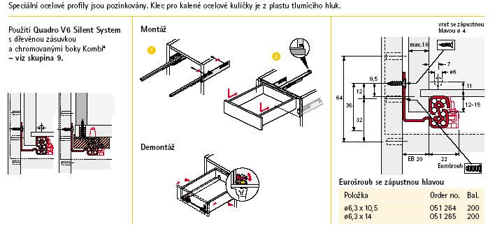 Silent System/ 350 45287 1 sada 363 192 423,- Quadro V6 Silent System/ 400 45289 1 sada 413 224 446,-