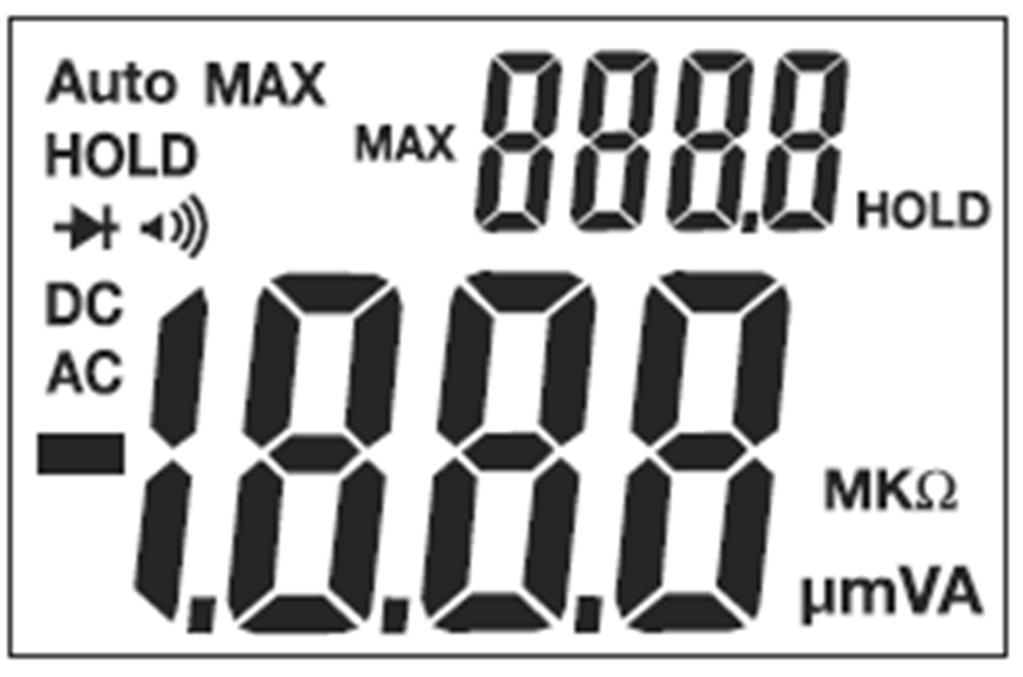 : 116 52 73 Symbol funkce akustické kontroly propojenosti obvodů Symbol testování diod µ Mikro (10-6 ), ampér m Mili (10-3 ), ampér, volt A Ampér k Kilo (10 3 ), (ohm) M Mega (10 6 ), (ohm) Ω Ohm