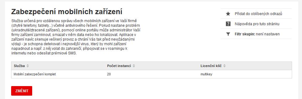 Správa služeb Tato kapitola popisuje, jak zabezpečit mobilní zařízení.