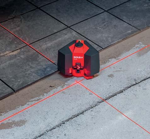 Lze vytvářet projekce jednotlivých čar a rovněž komplexních panoramat čar. ROTAČNÍ LASERY Laserový bod je pentagonálním hranolem otočen o 90.