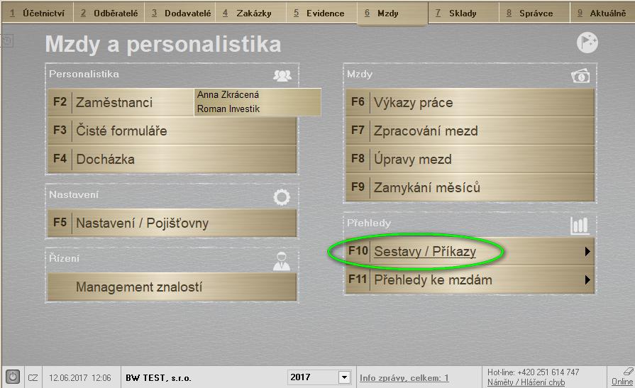 Vyplnění veškeré absence ve