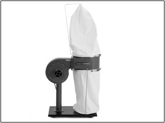 a pomocí třmenu zajistěte podle Vyobrazení 9. The chip bag on the bottom edge of the collector and secure with the clamping belt clamping as shown in Figure 9.