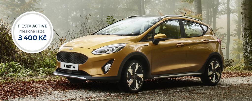 CROSSOVER FORD FIESTA ACTIVE (navíc oproti výbavě ): Tři přepínatelné jízdní režimy (Normal, ECO, kluzký povrch) Přední mlhová světla s přisvícením do zatáček Rádio a systém SYNC 2.