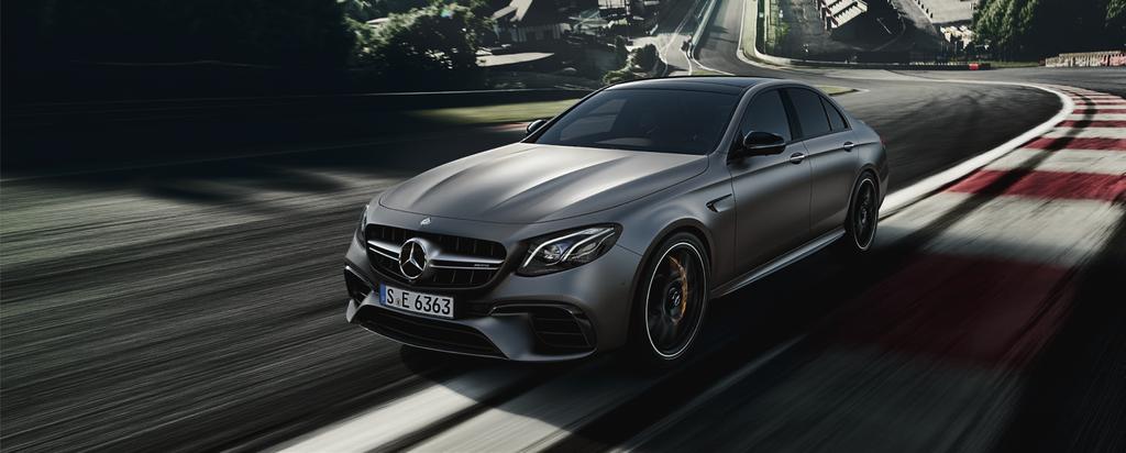 Žádné kompromisy. Mercedes-AMG třídy E sedan. Každý vůz Mercedes-AMG je sám o sobě mistrovským dílem. Naše vysoce výkonné a sportovní automobily spojuje nespoutaný sportovní duch.
