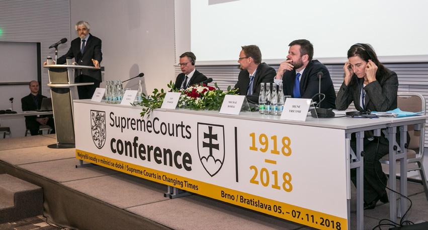 Konference Nejvyšší soudy v měnící se době. Projev předsedy Nejvyššího soudu ČR Pavla Šámala na téma Přípustnost dovolání: Modely a jejich fungování v praxi přichází čas na změnu?
