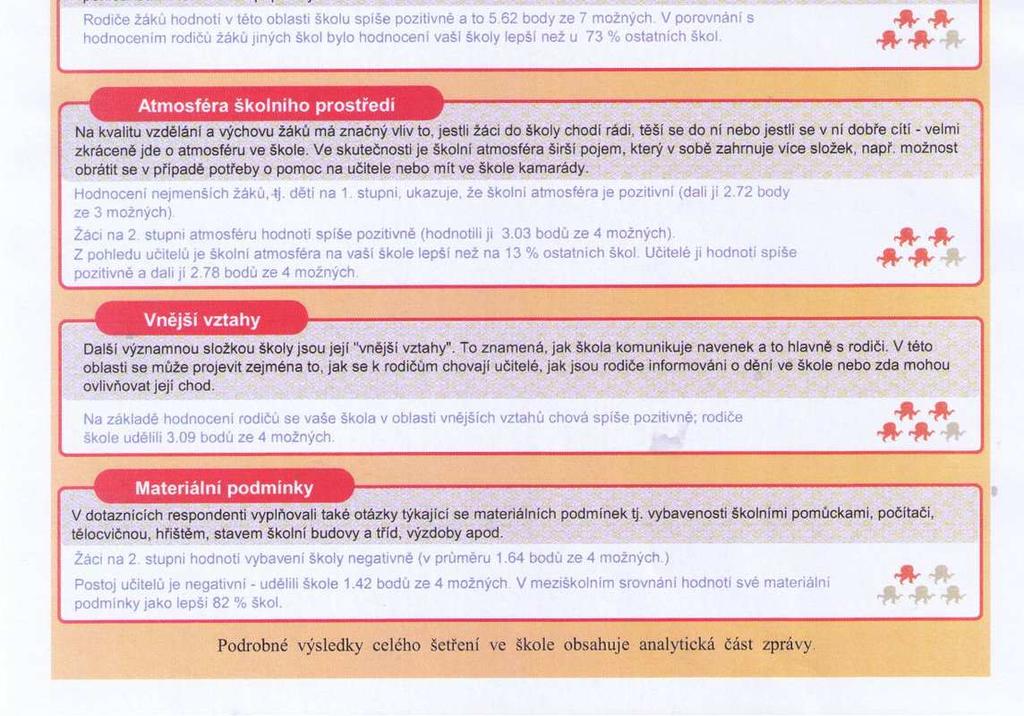 vyznamenáním 173 žáků prospělo 119 žáků neprospěli, budou