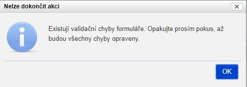 Po odeslání formuláře je v případě úspěšného odeslání krátce zobrazena informace o odeslání formuláře a provedeno přesměrování na náhledovou stránku odeslaného