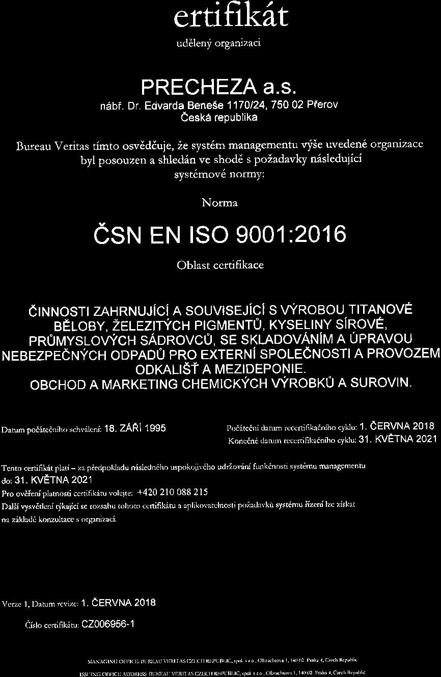 Identifikační údaje akciové