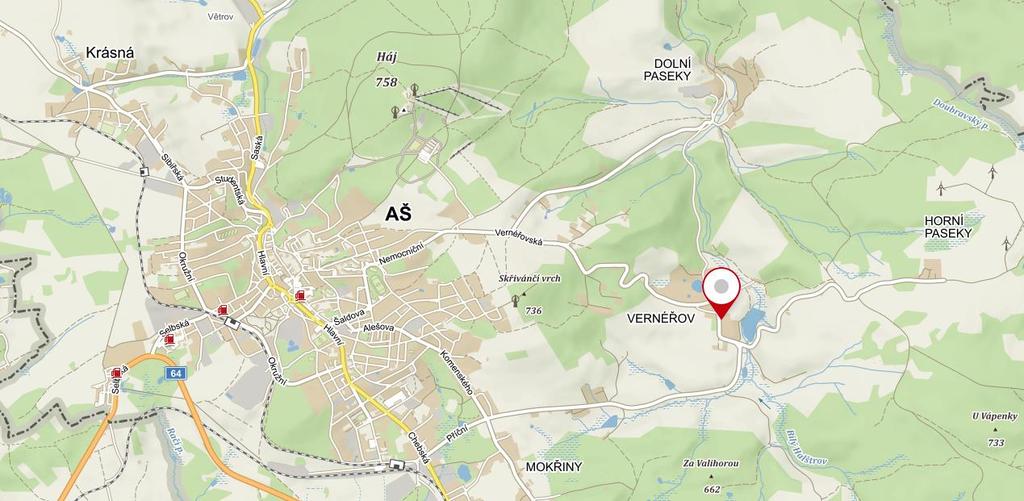 Obrázek č. 2 : Po loha předmětn é n e mov it é v ěc i Zdroj: mapy.cz Obrázek č. 3: Po loha př e d m ětn é n e mov it é v ěc i Zdroj: mapy.cz Oceňovaná nemovitá věc představuje rodinný dům č. p. 187 včetně pozemků zastavěné plochy a orné půdy, se kterými tvoří jednotný funkční celek.