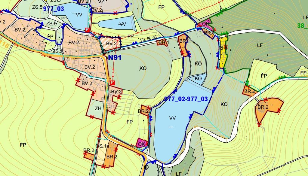 Na základě informací z územního plánu města Aš, jehož součástí je i obec Vernéřov, je pozemek parc. č. 681/15 pozemkem luk a pastvin. Pozemky parc. č. St. 210/1 a St.