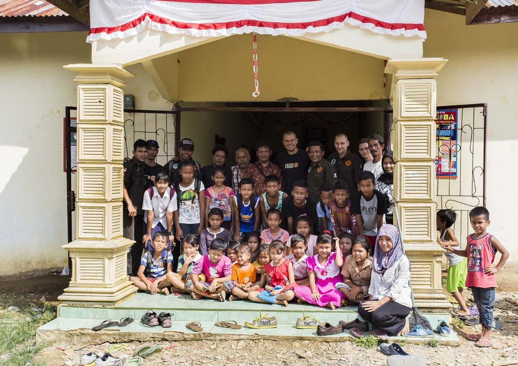 ROZŠÍŘENÍ VZDĚLÁVÁNÍ DO VESNICE TEGAPAN Během roku 2017 jsme rozšířili ve spolupráci s našimi indonéskými kolegy z YHUA vzdělávací program pro děti