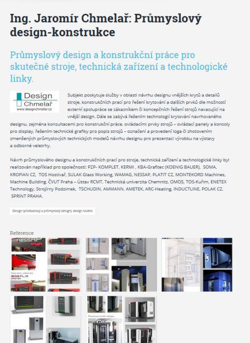 www a sociální sítě Podrobný popis, čím se zabýváte Odvětví služeb KKP, které skrze databázi budete nabízet