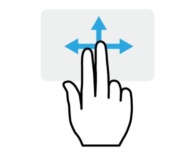 16 - Používání přesného touchpadu POUŽÍVÁNÍ PŘESNÉHO TOUCHPADU Touchpad ovládá šipku (neboli kurzor) na obrazovce. Když prstem přejedete po touchpadu, kurzor bude váš pohyb sledovat.