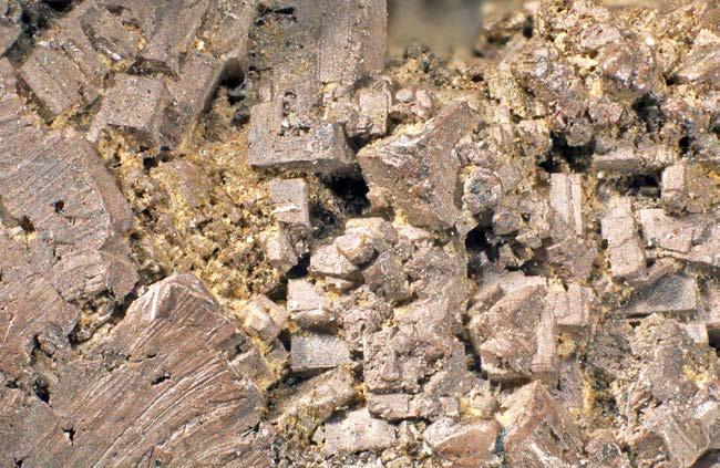 206 Bull. mineral.-petrolog. Odd. Nár. Muz. (Praha) 22, 2, 2014. ISSN 1211-0329 (print); 1804-6495 (online) Obr. 7 Kubické krystaly vzácného chlorargyritu ze žíly Geister v Jáchymově.