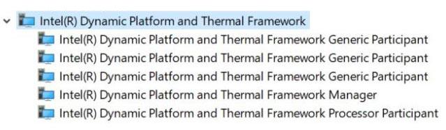 Intel Dynamic Platform and Thermal Framework v