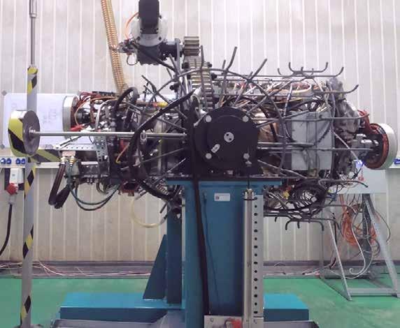 VÝZKUM A VÝVOJ 16 Stand pro test olejového systému Rozložení teplotního pole na prototypu kompozitní vrtule s integrovaným protinámrazovým systémem KATAFO-H - Vývoj nové technologie pro hromadné