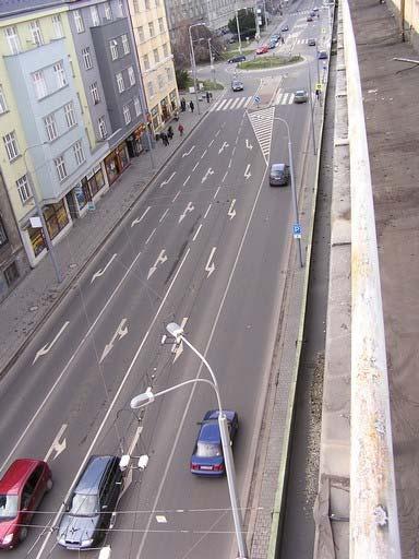 Picture No. : The view on the part of Sokolská Street in Ostrava between intersections Sokolská-Českobratrská (with traffic lights) a Sokolská-3.