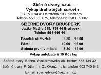Svoz KOMUNÁLNÍHO ODPADU FIALOVÁ NÁLEPKA 2019 + MODRÁ NÁLEPKA 2018 středa 2., 16. a 30. ledna 2019 Ulice Antonínov, Bártkova, Borošínská, Dr.