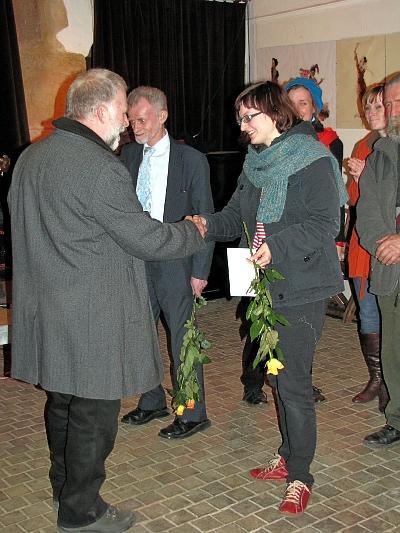 Vítězka Ceny sv. Lukáše Hana Dočkalová 2. místo: Jana Kábrtová, 2. roč.