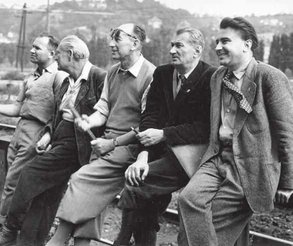 Bárta 1957. Provizorní pracoviště ÚÚG ve Zbuzkově ulici.