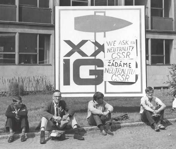 Reakce účastníků MGK na srpnové události 1968. J. Rudolský, 1968.
