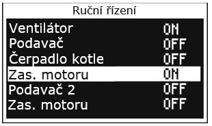 C se zobrazí doplňující informační ikony. Zobrazení zkratky KAL v informačním okně MIXu, místo hodnoty otevření ventilu znamená aktivní proces kalibrace MIXu.