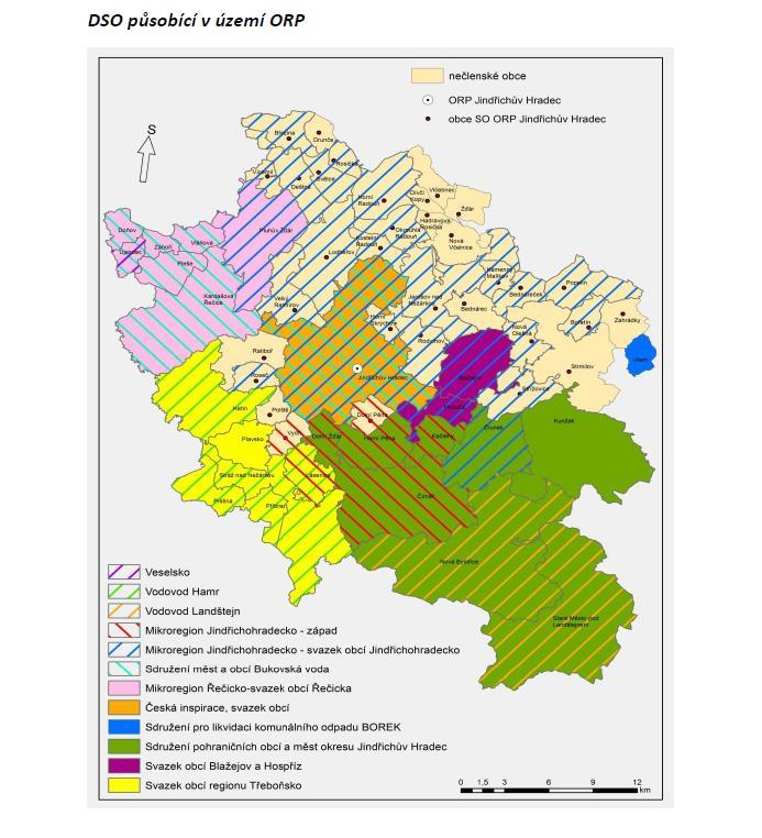 1.4 Dobrovolné svazky obcí (mikroregiony) Mapa č.