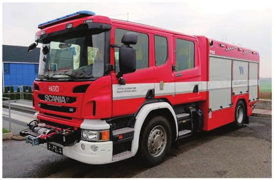 STROJNÍ SLUŽBA Brno CAS 20/4000/240 S1T na podvozku Scania V roce 2018 se podařilo z prostředků Fondu zábrany škod České kanceláře pojistitelů pořídit CAS 20/4000/240 S1T na podvozku Scania.