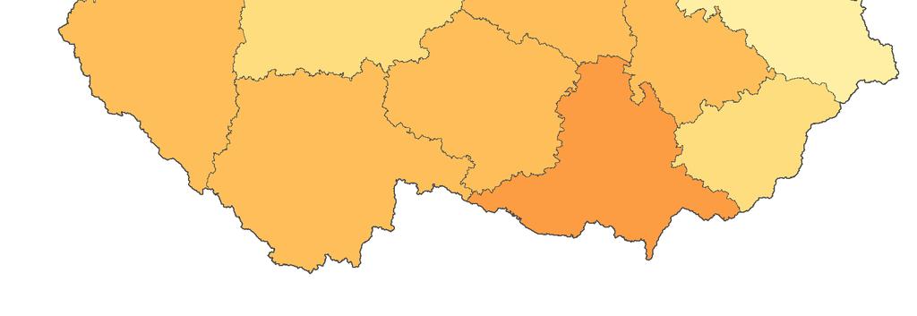 Tab. 2: Hodnota upraveného indexu lidských zdrojů a pořadí krajů ve sledovaných letech 2000 2005 2010 2015 Kraj index LZ pořadí index LZ pořadí index LZ pořadí index LZ pořadí Hl.m.