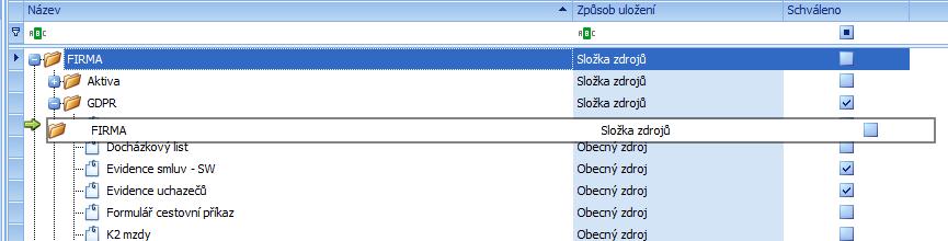 2.4.2. Stromy Při zobrazení záznamů formou stromu lze pomocí funkce drag and drop (tj.