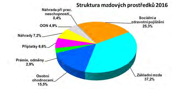 výroční zpráva 2016 Provoz Průměr. přepočtený počet zaměstnanců Průměr 2016 Stav k 31.12.