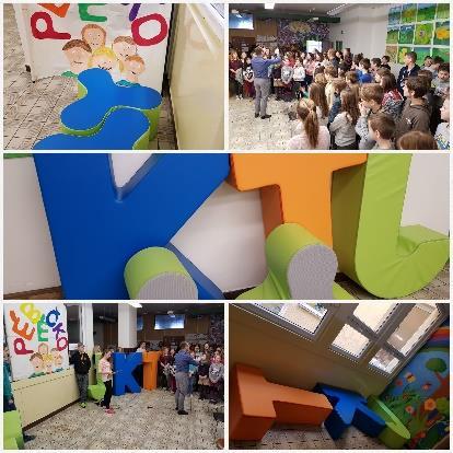 Recyklohraní, ve kterém získáváme body směnitelné za knihy pro školní knihovnu.
