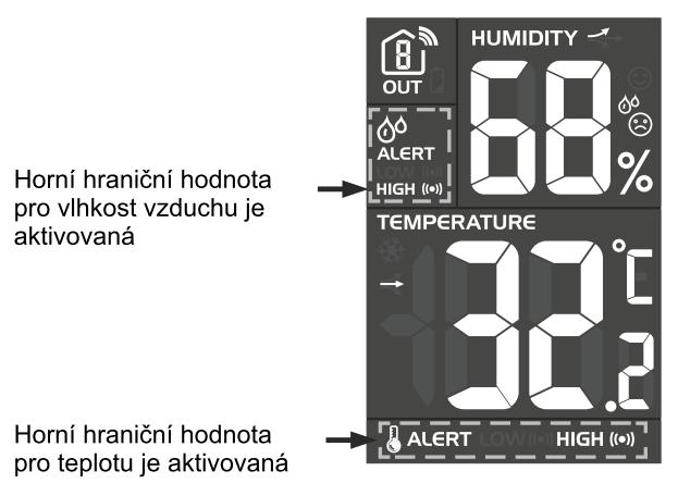 b) Změna jednotky Pro změnu jednotky stiskněte tlačítko BARO.