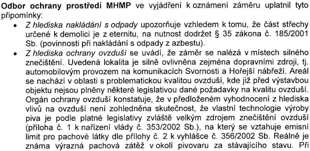 závìry jeho zpracovatele V prùbìhu výstavby a pøestavby objektù musí být provádìna taková opatøení, aby hluk ze stavební èinnosti nepøekroèil ve venkovním chránìném prostoru staveb hygienické limity