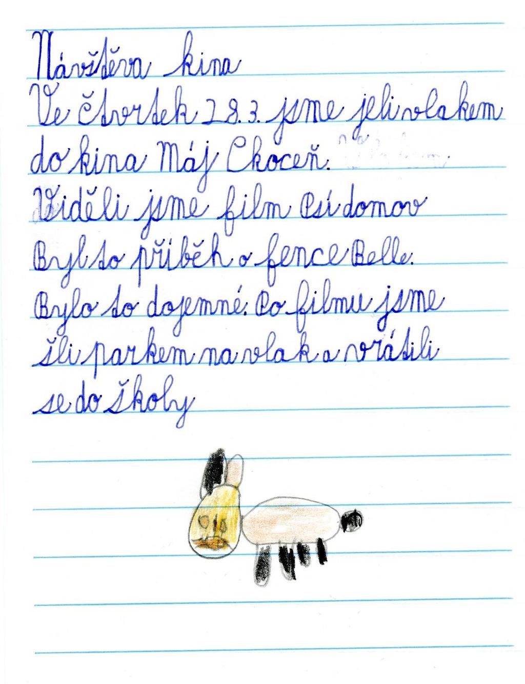 Březnová návštěva kina V březnu se žáci prvního stupně základní školy a žáci speciální školy vypravili do kina Máj v Chocni.