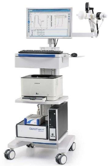 2 Použité přístroje Transfer faktor plic byl v této experimentální studii měřen přístrojem Diffustik (Geratherm Respiratory GmbH, Německo).