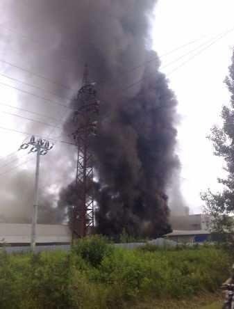 Požár objektu bývalých mlékáren v Černé za Bory Dne 24. června 2008 ve 14.