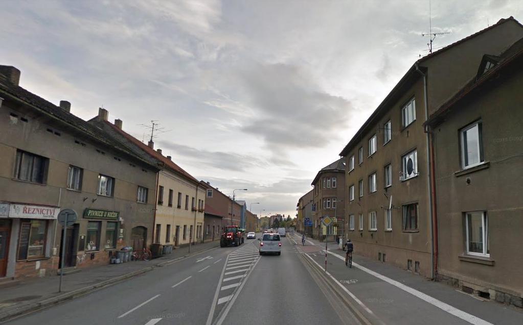 Obr. 6: Fotodokumentace zástavby v okolí kritického místa priority I ve městě Beroun
