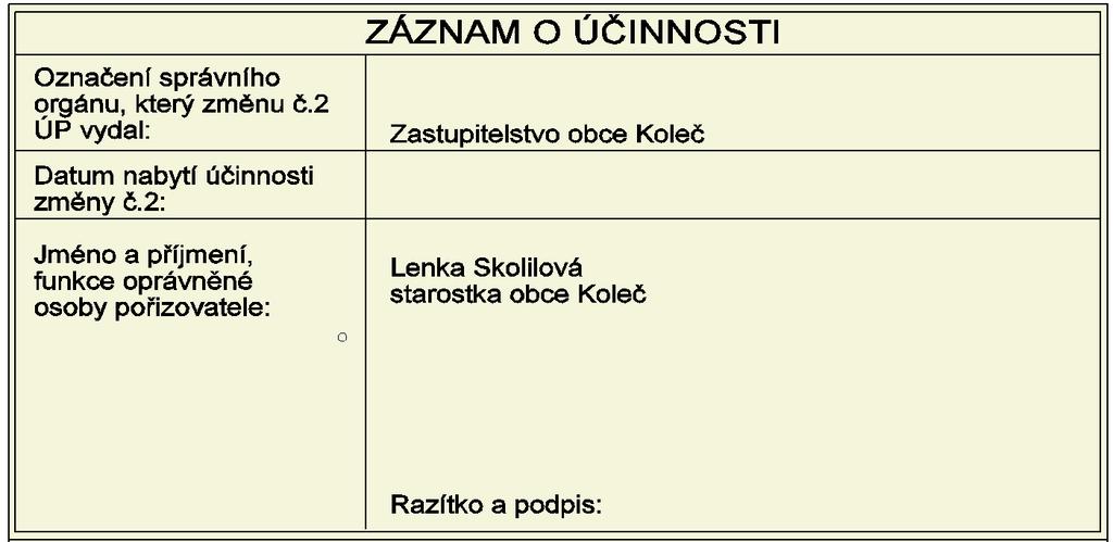 ZMĚNA Č.